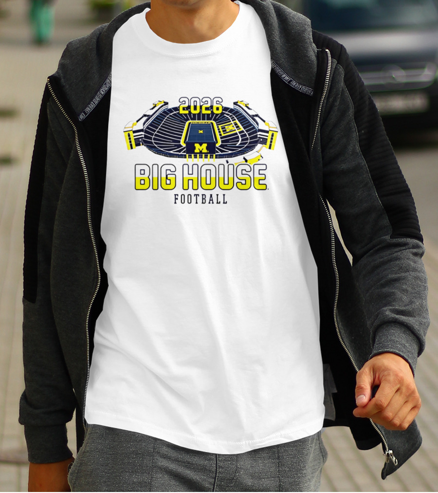 2026 Big House Michigan Wolverines Football Stadium T-Shirt