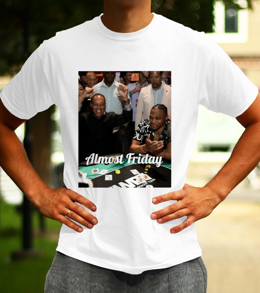 Tiger Woods World Poker Tour Almost Friday Celebration T-Shirt