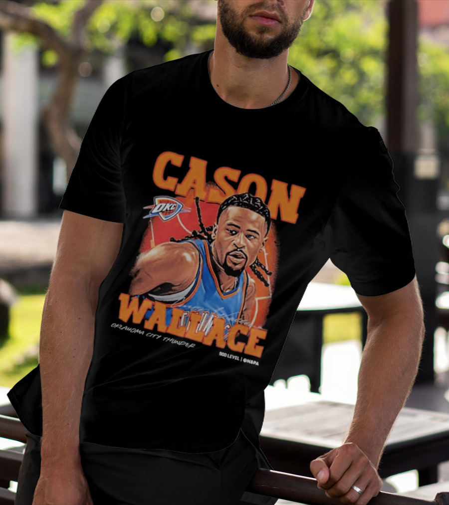 Cason Wallace OKC Thunder NBA Basketball Player T-Shirt