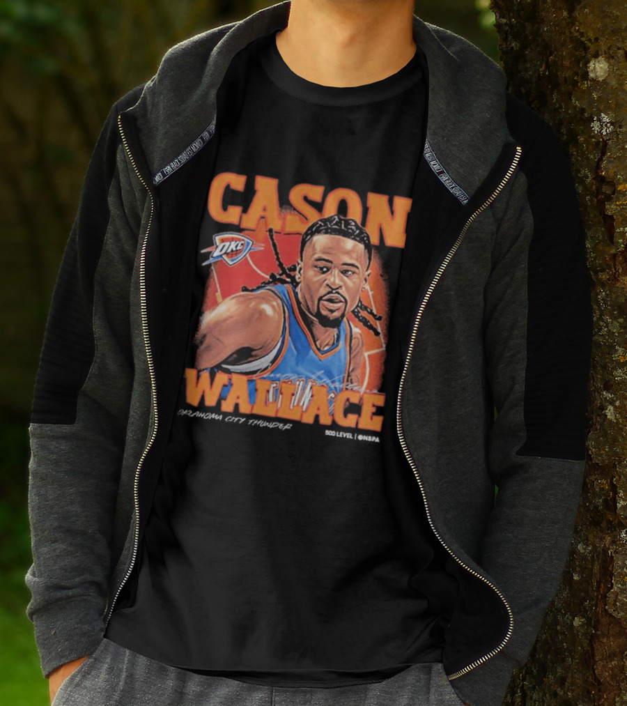 Cason Wallace OKC Thunder NBA Basketball Player T-Shirt