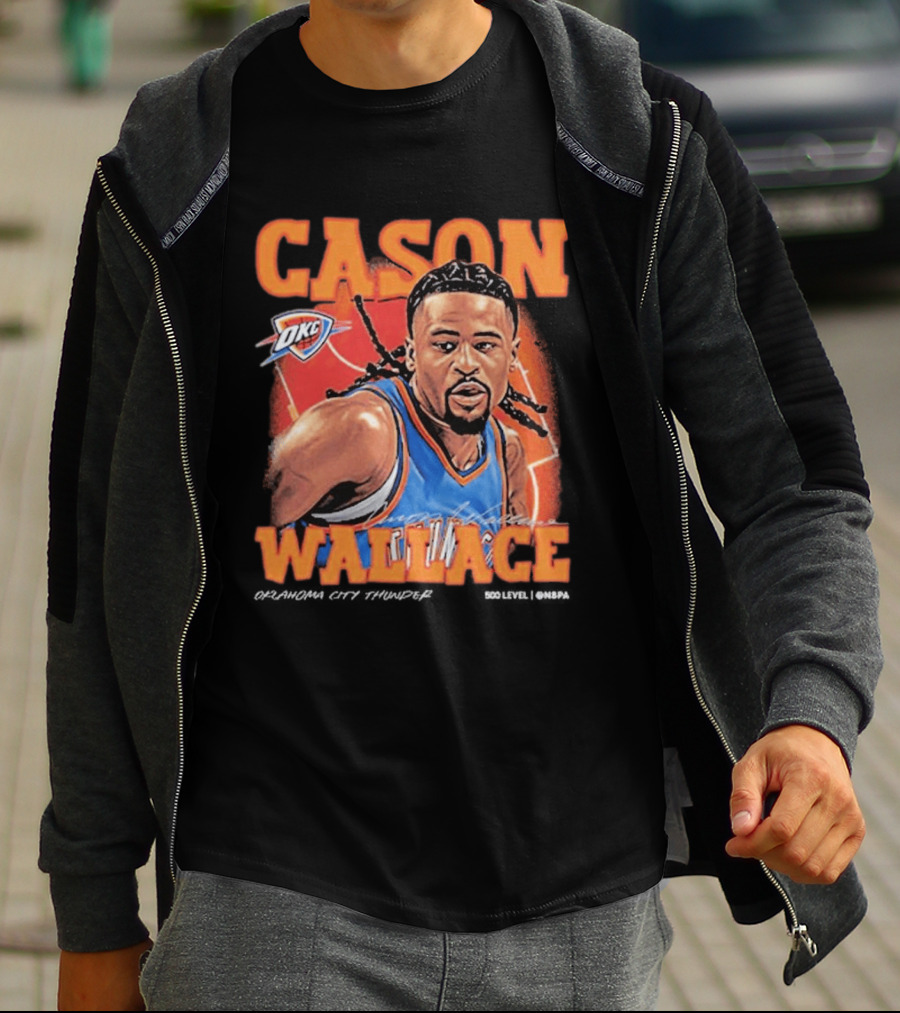 Cason Wallace OKC Thunder NBA Basketball Player T-Shirt