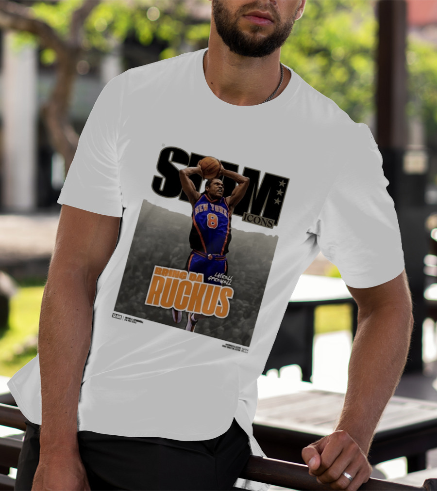 Slam Icons Latrell Sprewell Bring Da Ruckus New York Knicks T-Shirt