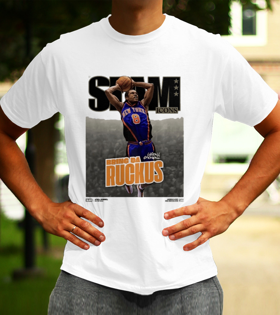 Slam Icons Latrell Sprewell Bring Da Ruckus New York Knicks T-Shirt