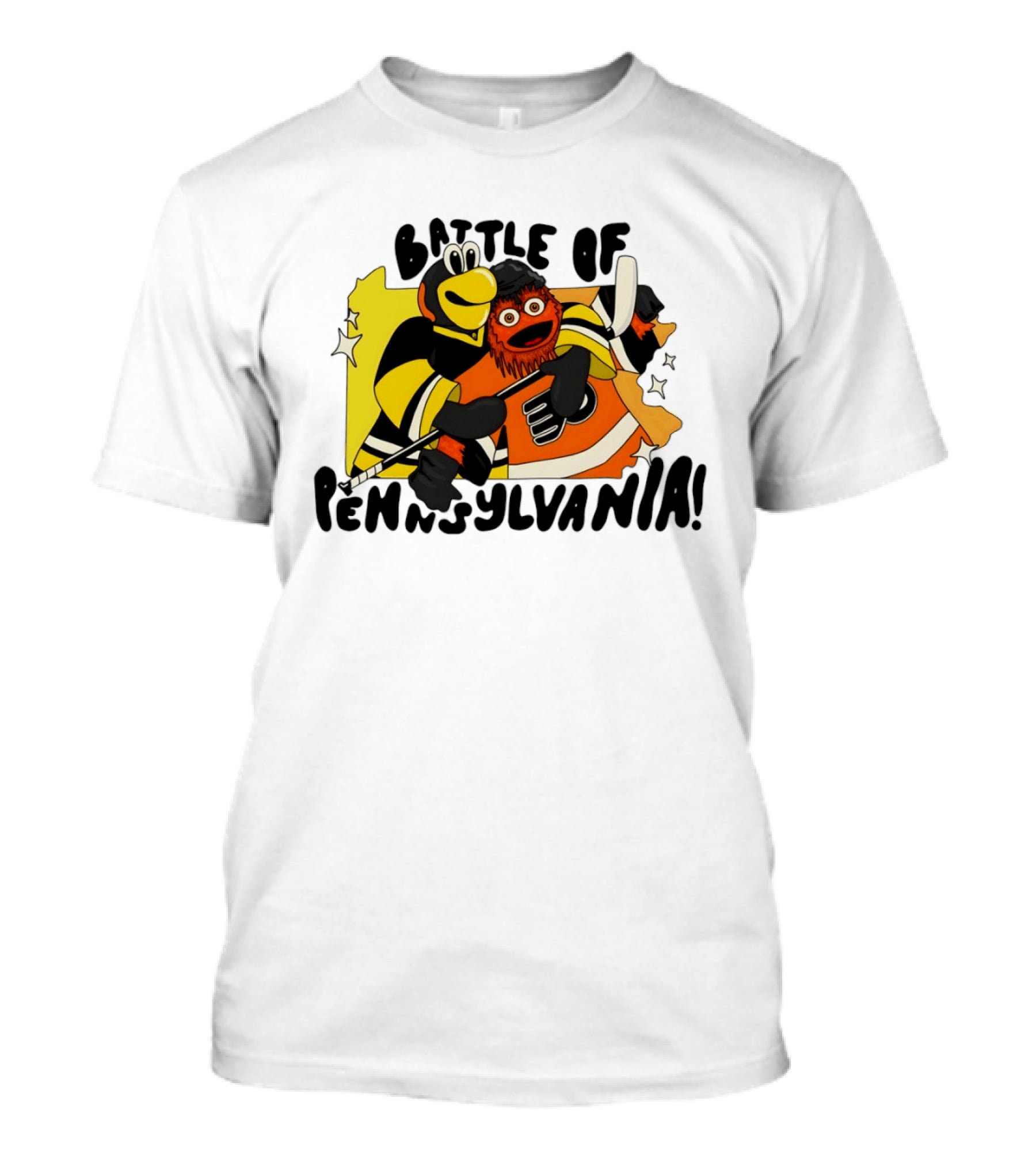 Pittsburgh Penguins Philadelphia Flyers Battle Of Pennsylvania Hug T-Shirt