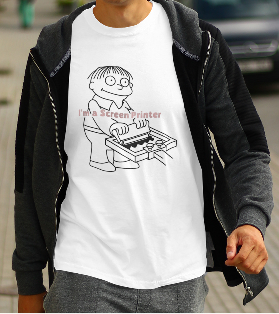 Ralph Wiggum I'm A Screen Printer Meme T-Shirt