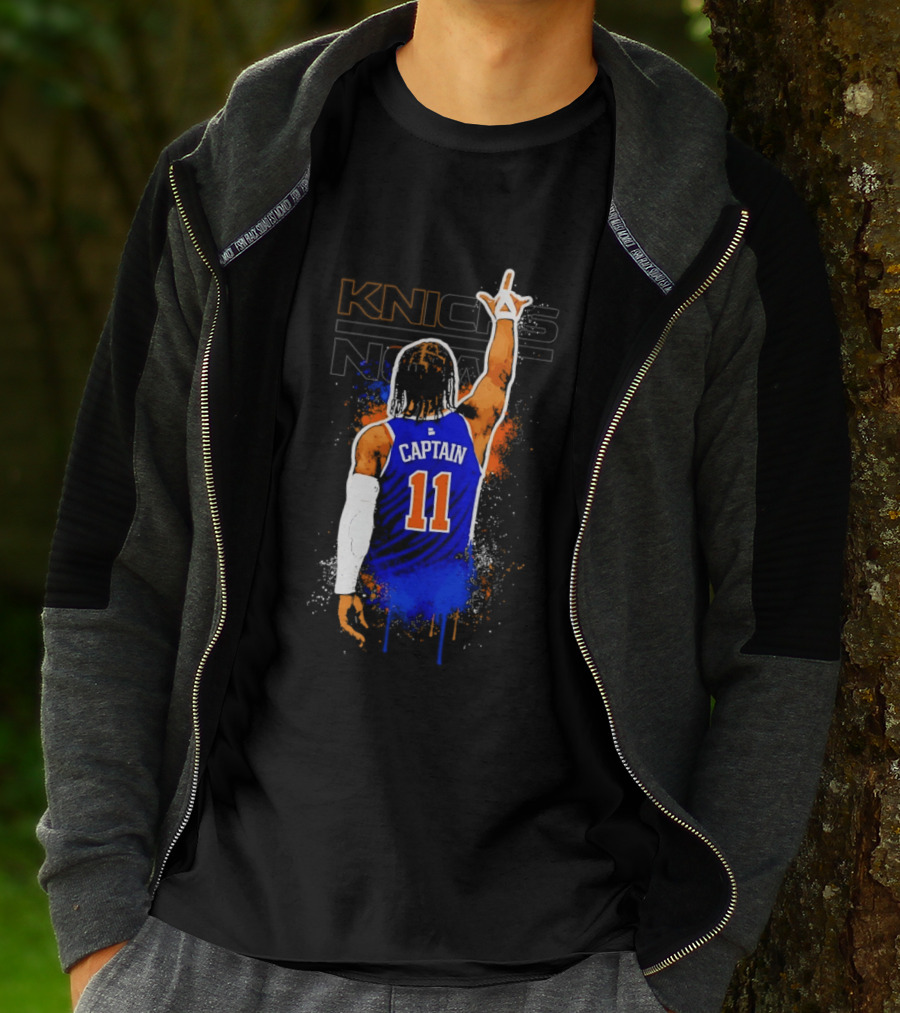 Knicks Captain Number 11 Jalen Brunson New York T-Shirt