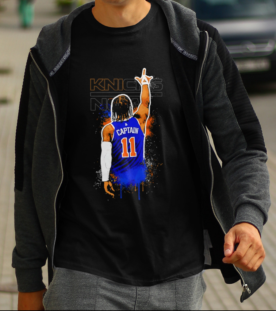 Knicks Captain Number 11 Jalen Brunson New York T-Shirt
