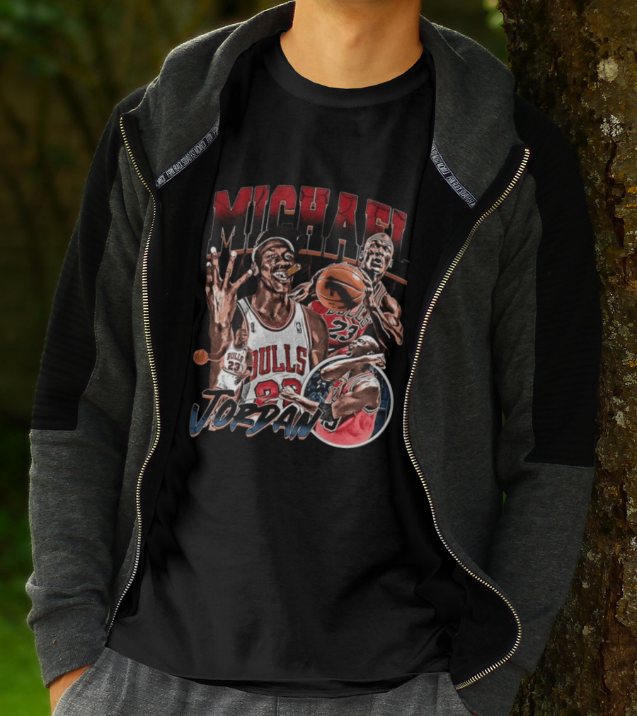 Michael Jordan Chicago Bulls NBA 90's Basketball Legend 23 T-Shirt