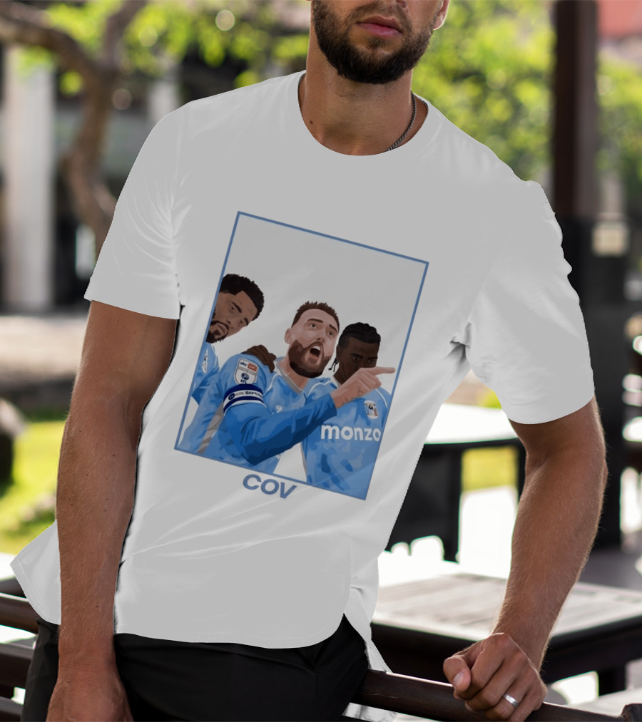 Matt Grimes Coventry City FC Sky Bet EFL Championship Promotion Monza Sponsorship T-Shirt