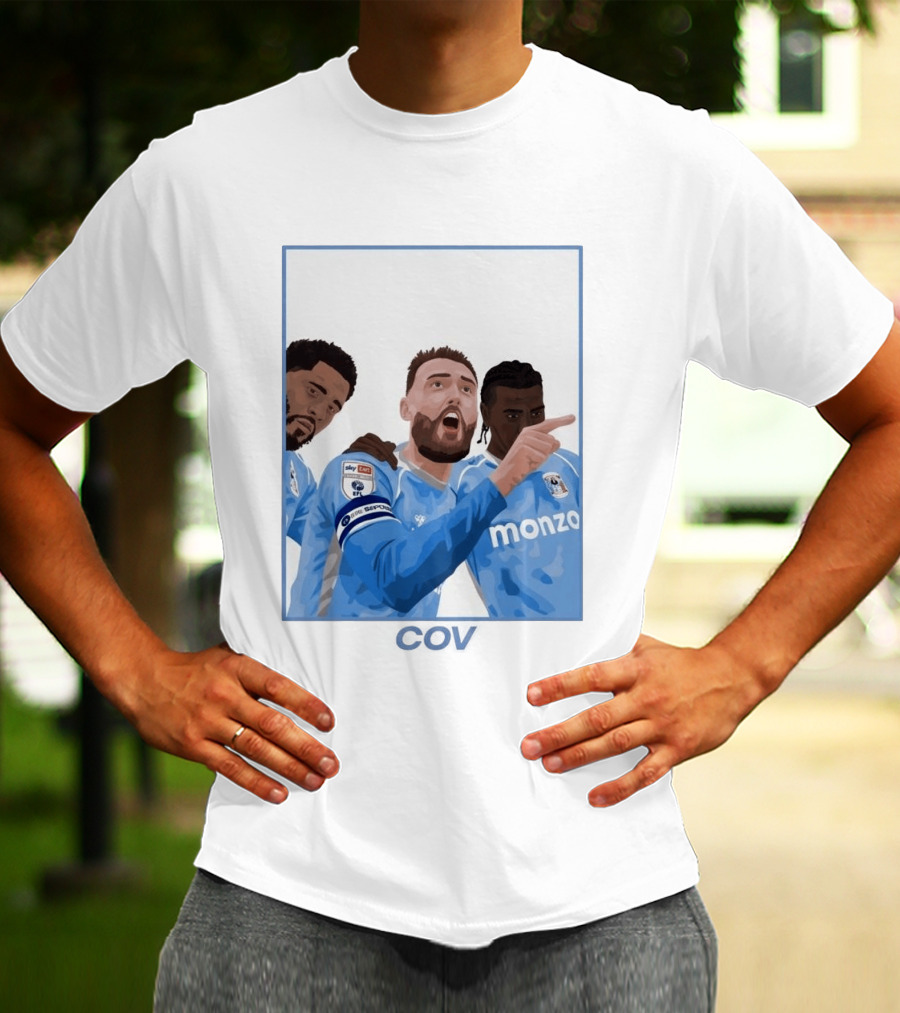 Matt Grimes Coventry City FC Sky Bet EFL Championship Promotion Monza Sponsorship T-Shirt