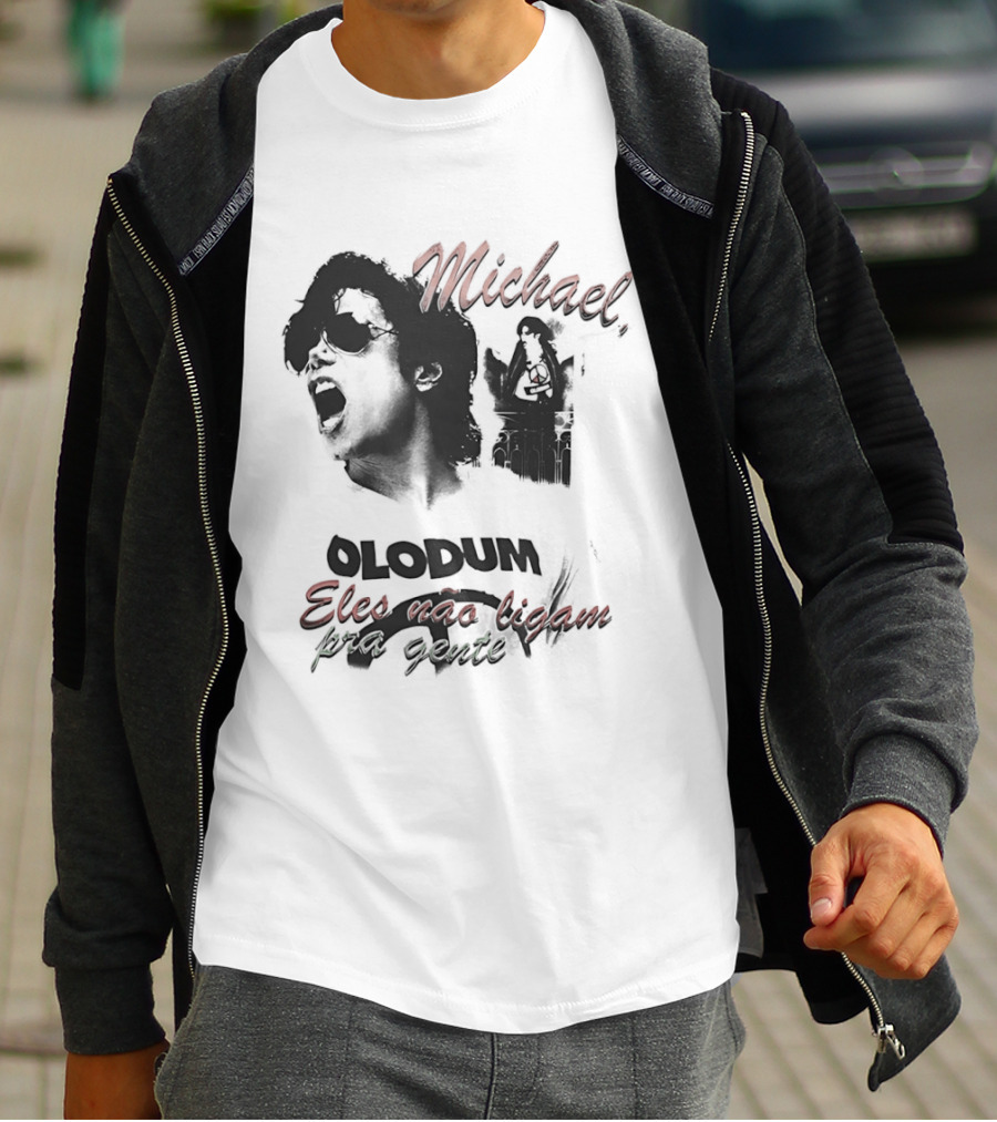 Michael Jacks King Of Pop 2026 Olodum Eles Nao Ligam Kra Gente T-Shirt