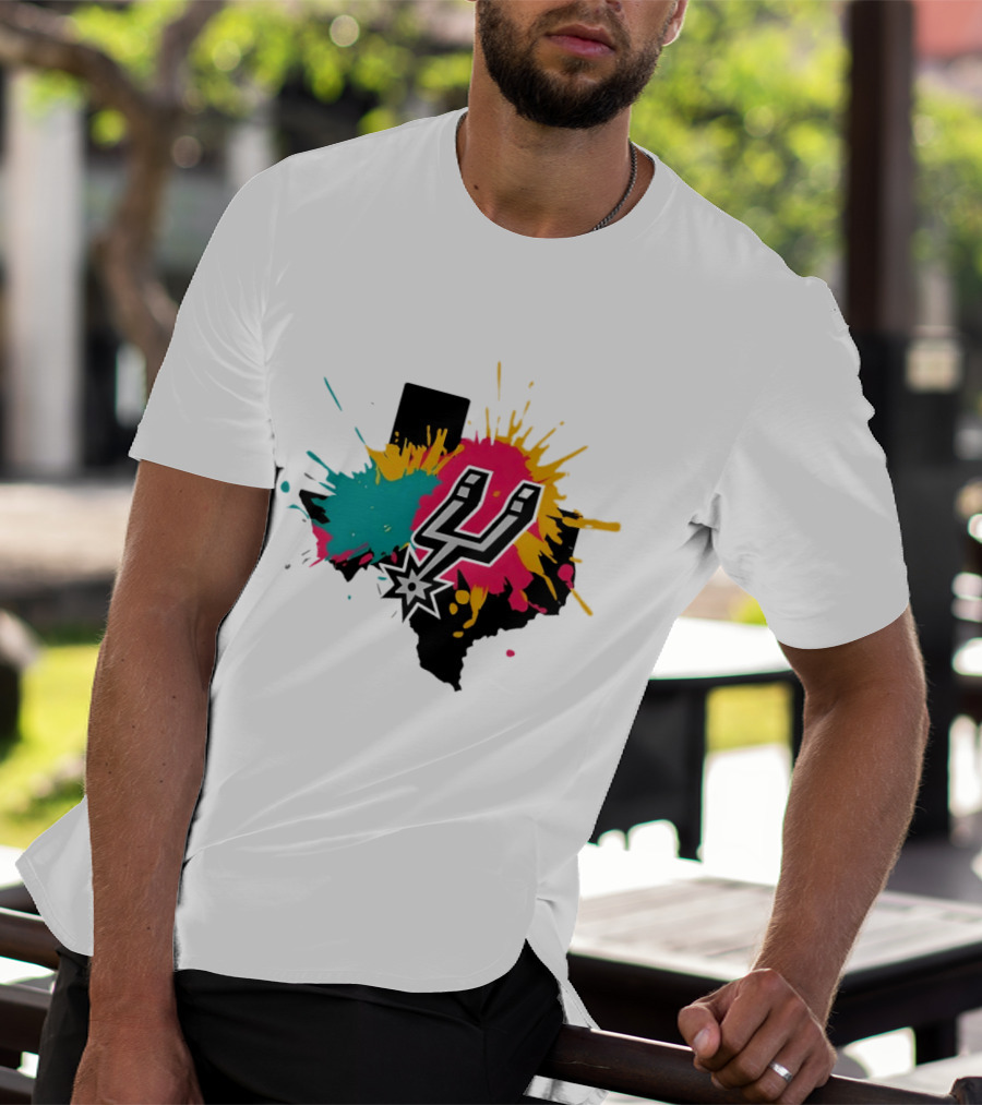 San Antonio Spurs Texas Colors Black NBA Basketball 2026 T-Shirt