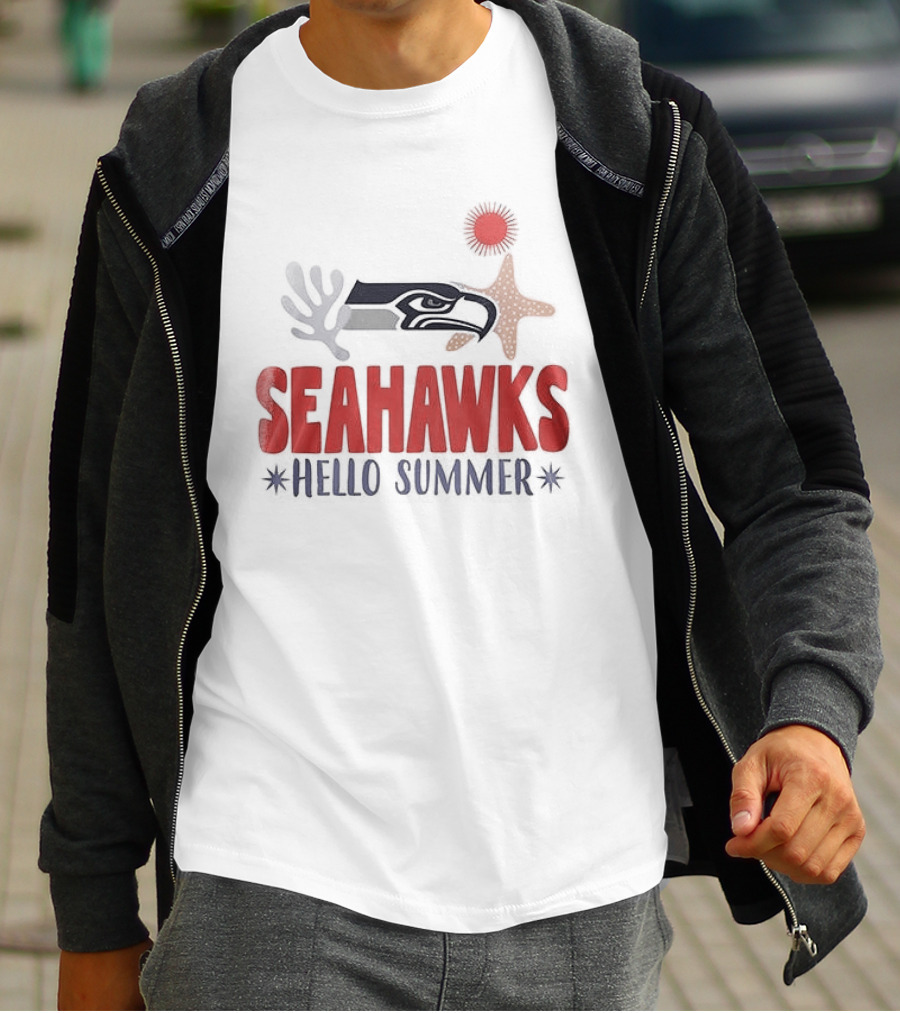 Seahawks Hello Summer School Is Out Scream And Shout T-Shirt