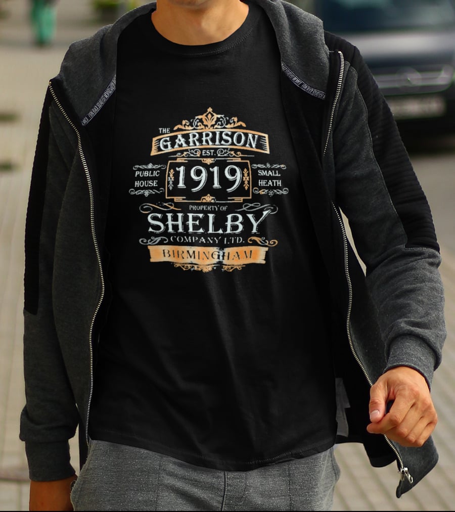 The Garrison Est 1919 Public House Small Heath Property Of Shelby Company Ltd Birmingham T-Shirt