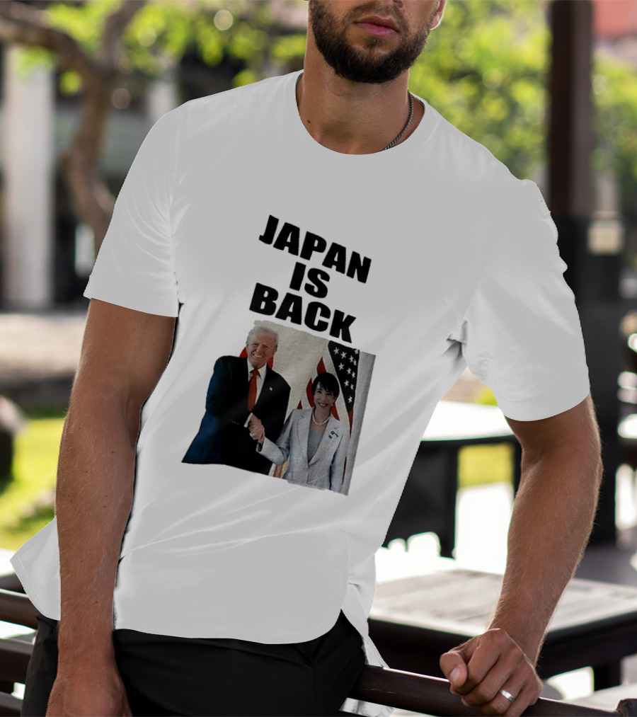 Japan Is Back Trump Political Image With Flags T-Shirt