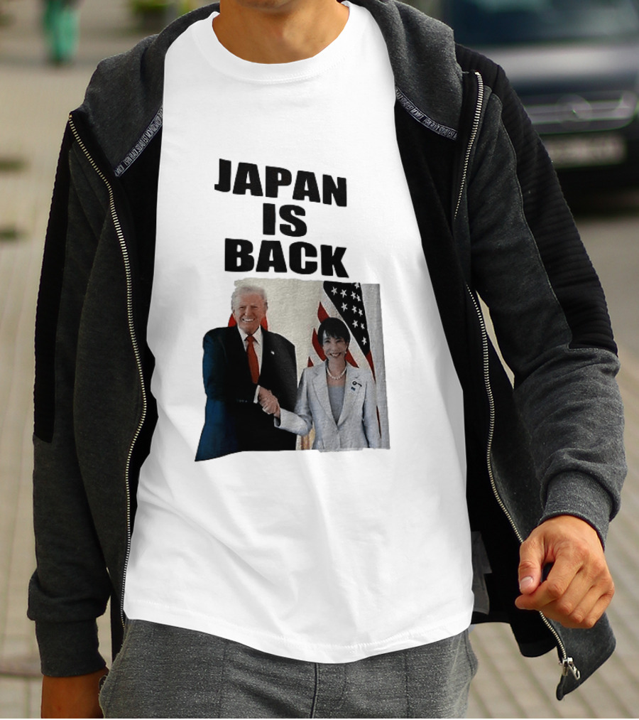 Japan Is Back Trump Political Image With Flags T-Shirt