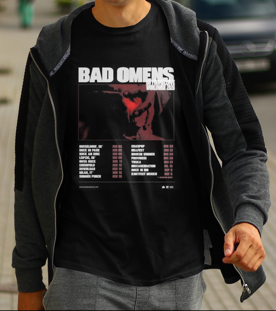 Bad Omens 2026 Worldwide Tour Dates T-Shirt