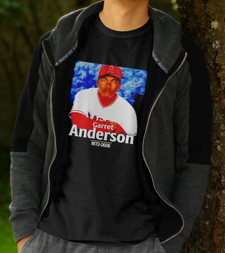Garret Anderson Angels Tribute Baseball Legend 1972 2026 T-Shirt