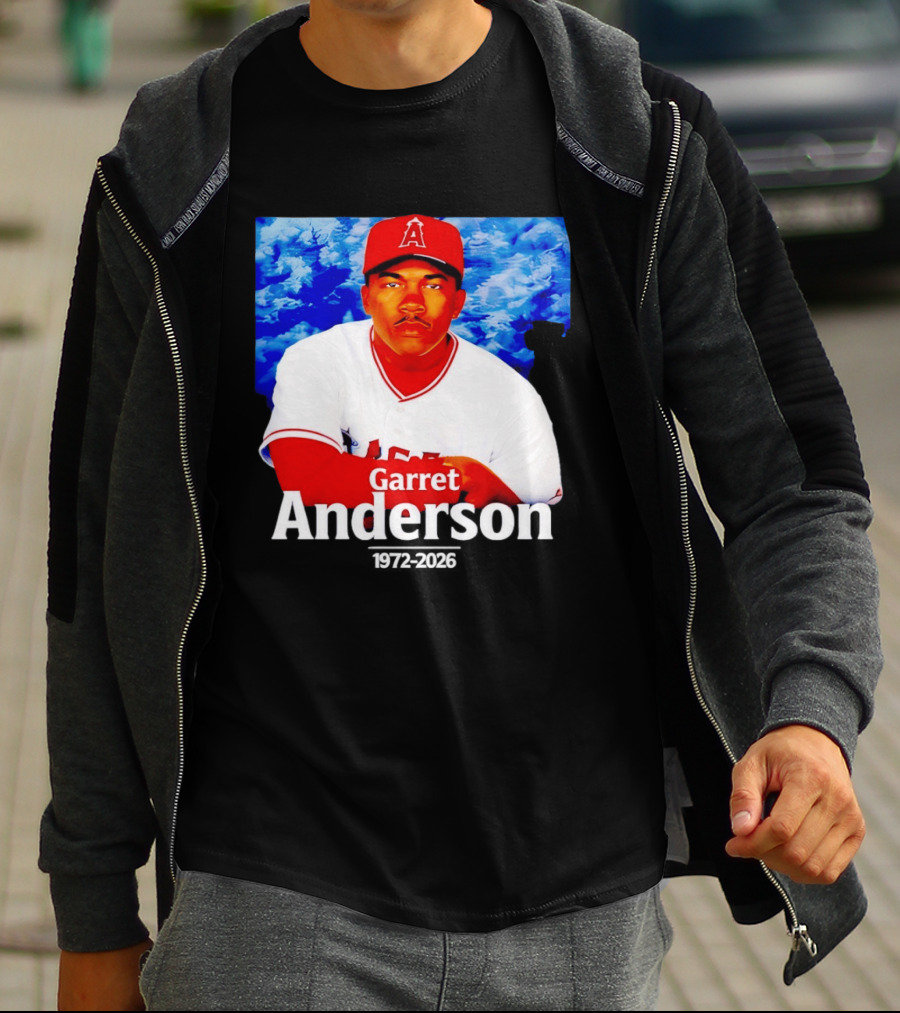 Garret Anderson Angels Tribute Baseball Legend 1972 2026 T-Shirt