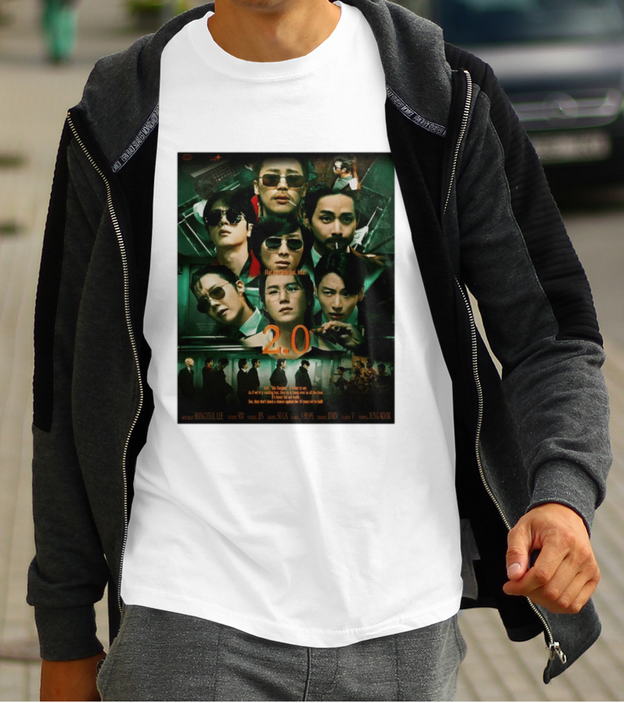 BTS 2.0 Arirang Tour 2026 Group RM Jin Suga J Hope Jimin V Jung Kook Hangseok Lee Jung Kook T-Shirt