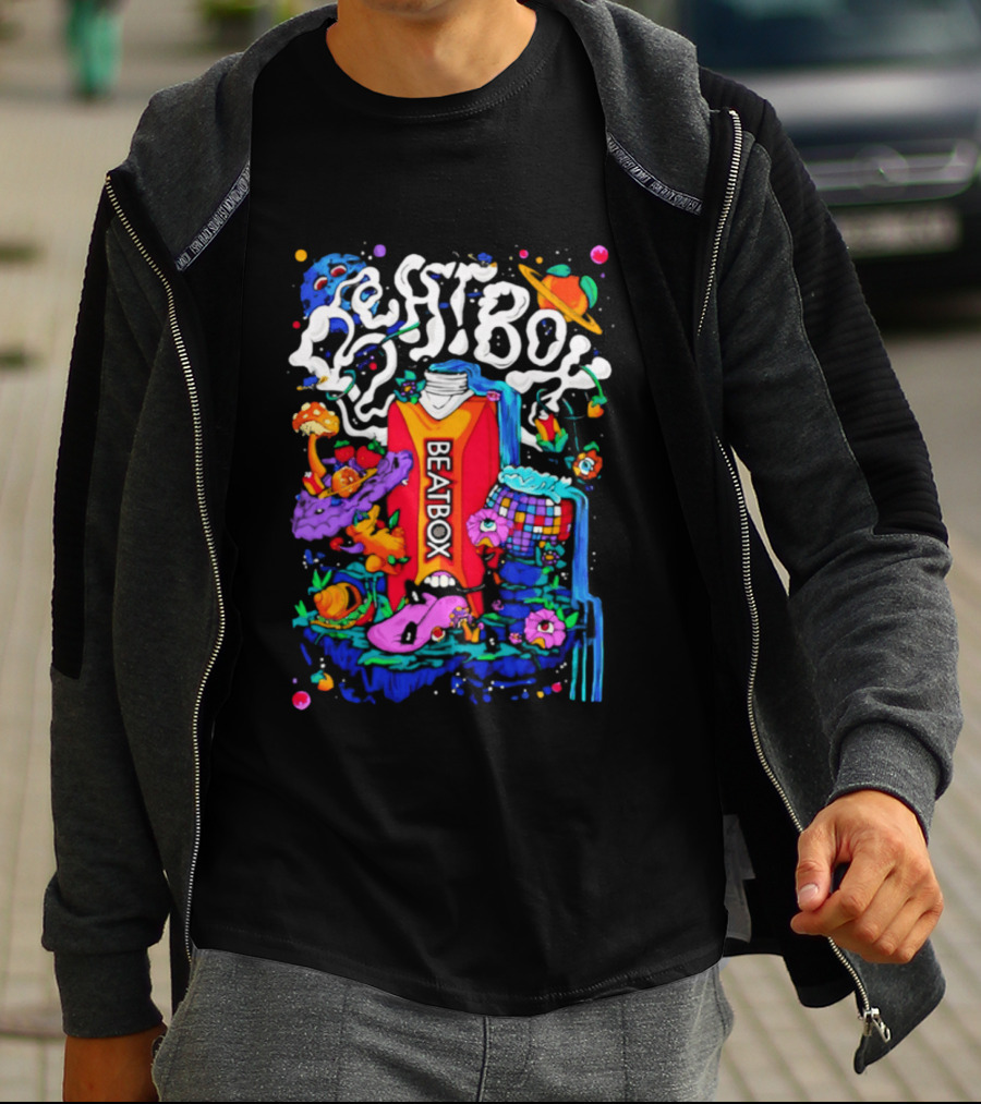 Trippy BeatBox World Psychedelic Disco Vibes T-Shirt