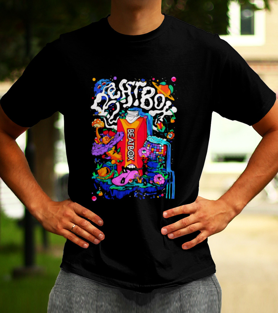 Trippy BeatBox World Psychedelic Disco Vibes T-Shirt
