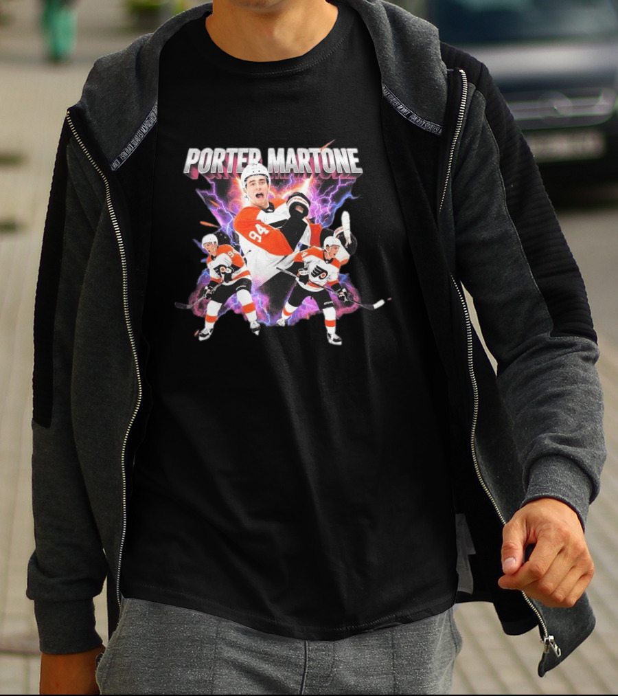 Porter Martone Flyers 94 Retro Bootleg Hockey Players T-Shirt