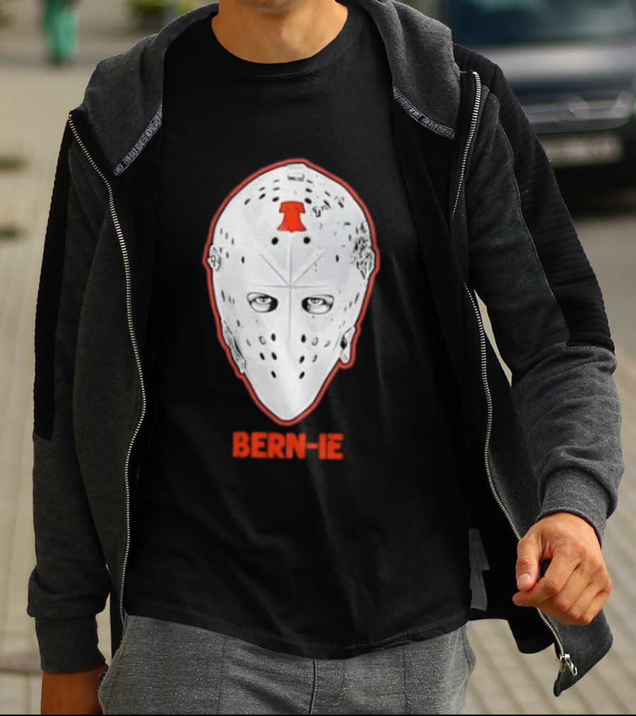 Bern Ie Philadelphia Hockey Liberty Bell Goalie Mask T-Shirt