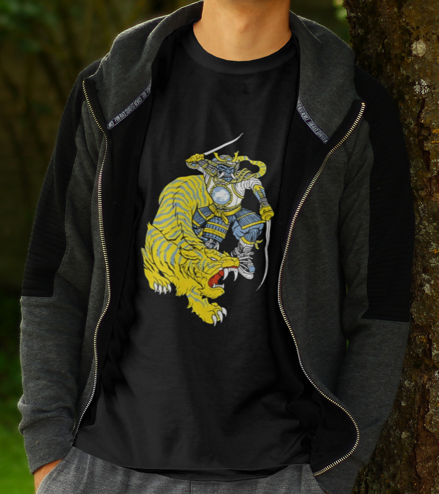 Buffalo Sabres Knight Battling Fierce Sabretooth Tiger T-Shirt
