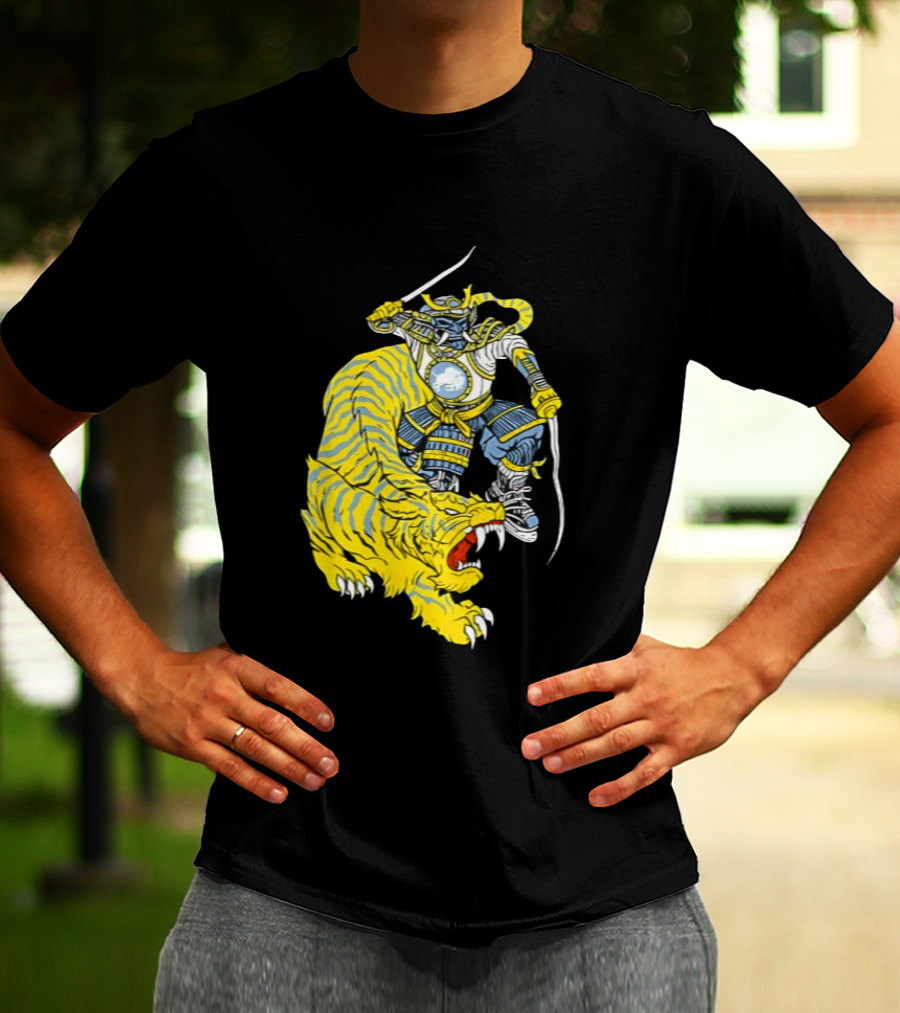 Buffalo Sabres Knight Battling Fierce Sabretooth Tiger T-Shirt
