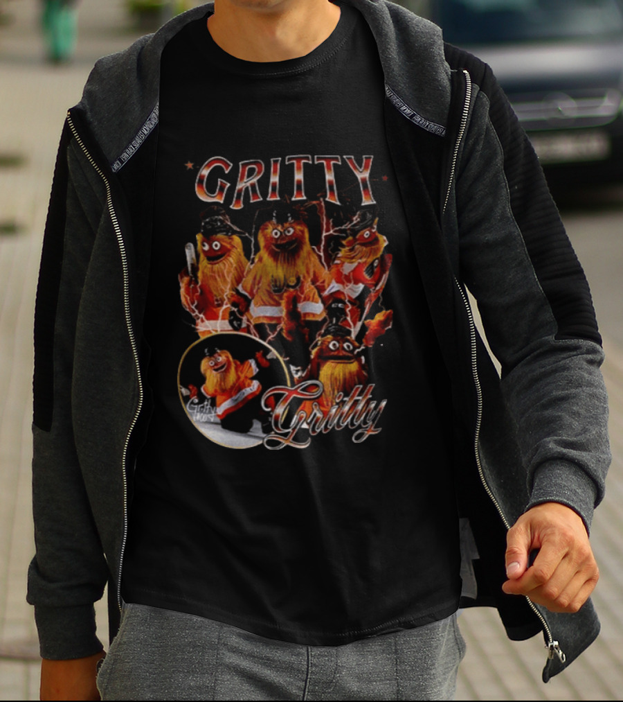Gritty Philadelphia Flyers Gritty Hoax Bootleg T-Shirt