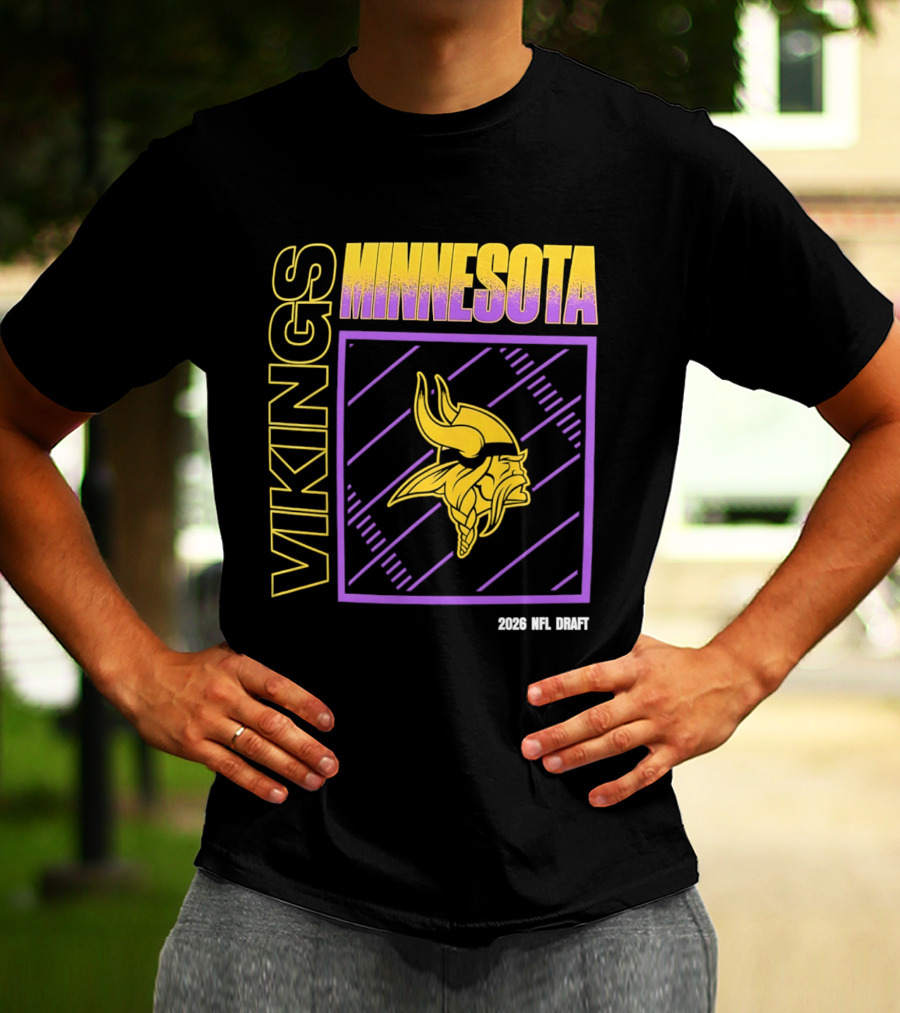 Minnesota Vikings 2026 Nfl Draft T-Shirt