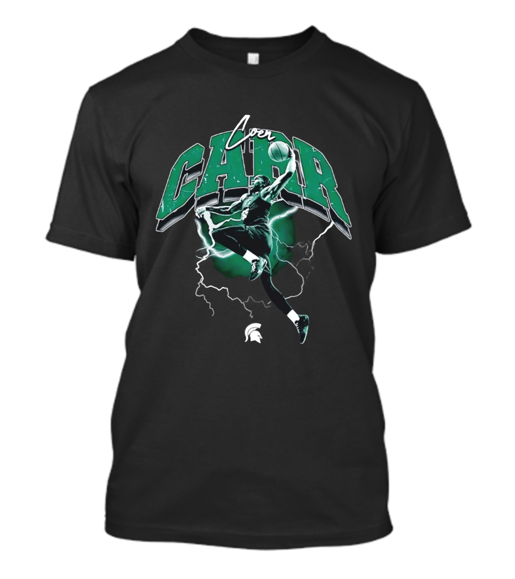 Coen Carr Slam Dunk Michigan State Spartans Basketball Jumper T-Shirt