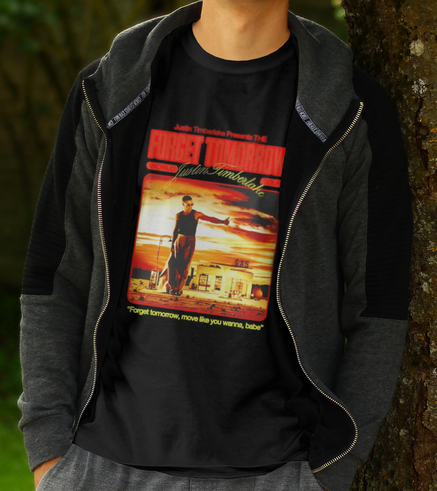Forget Tomorrow World Tour Justin Timberlake Gas Station Scene T-Shirt
