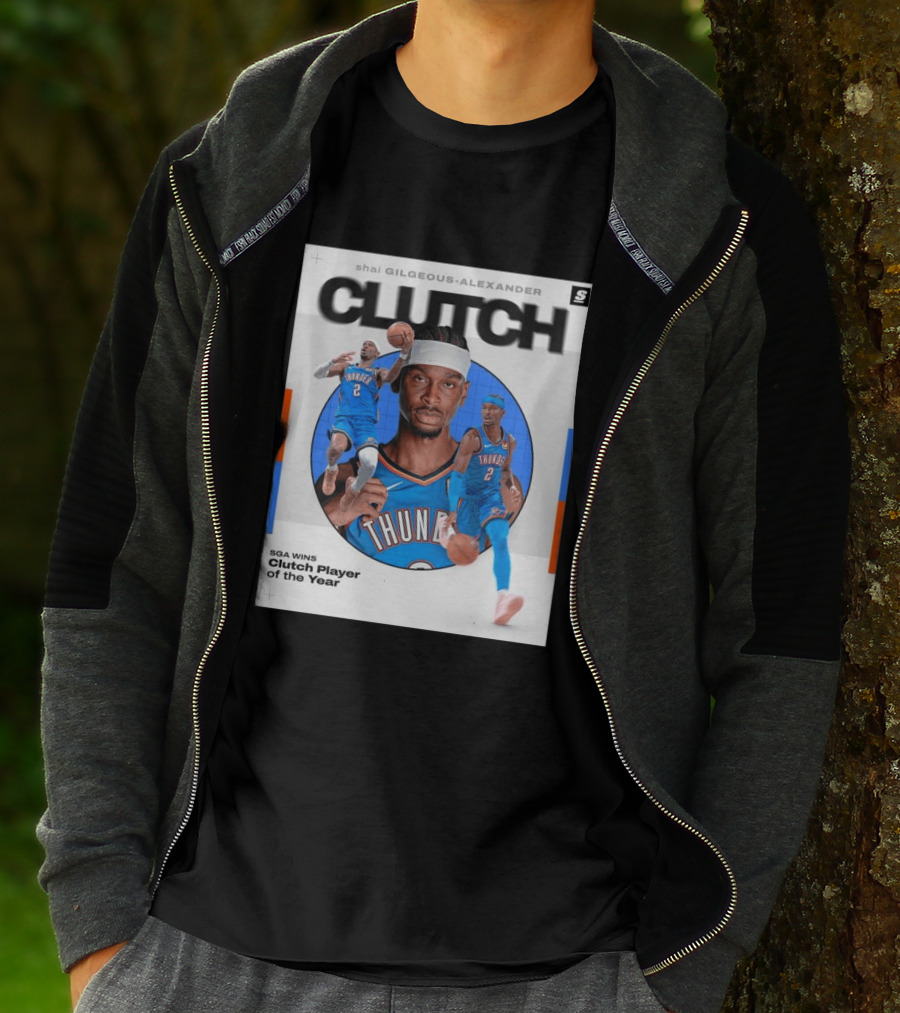 Shai Gilgeous Alexander Clutch Player Of The Year SGA Wins Thunder NBA T-Shirt