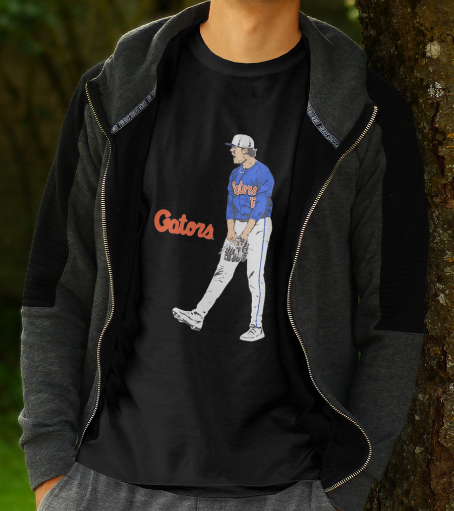 Liam Peterson Florida Gators Baseball Intense Scream Moment T-Shirt