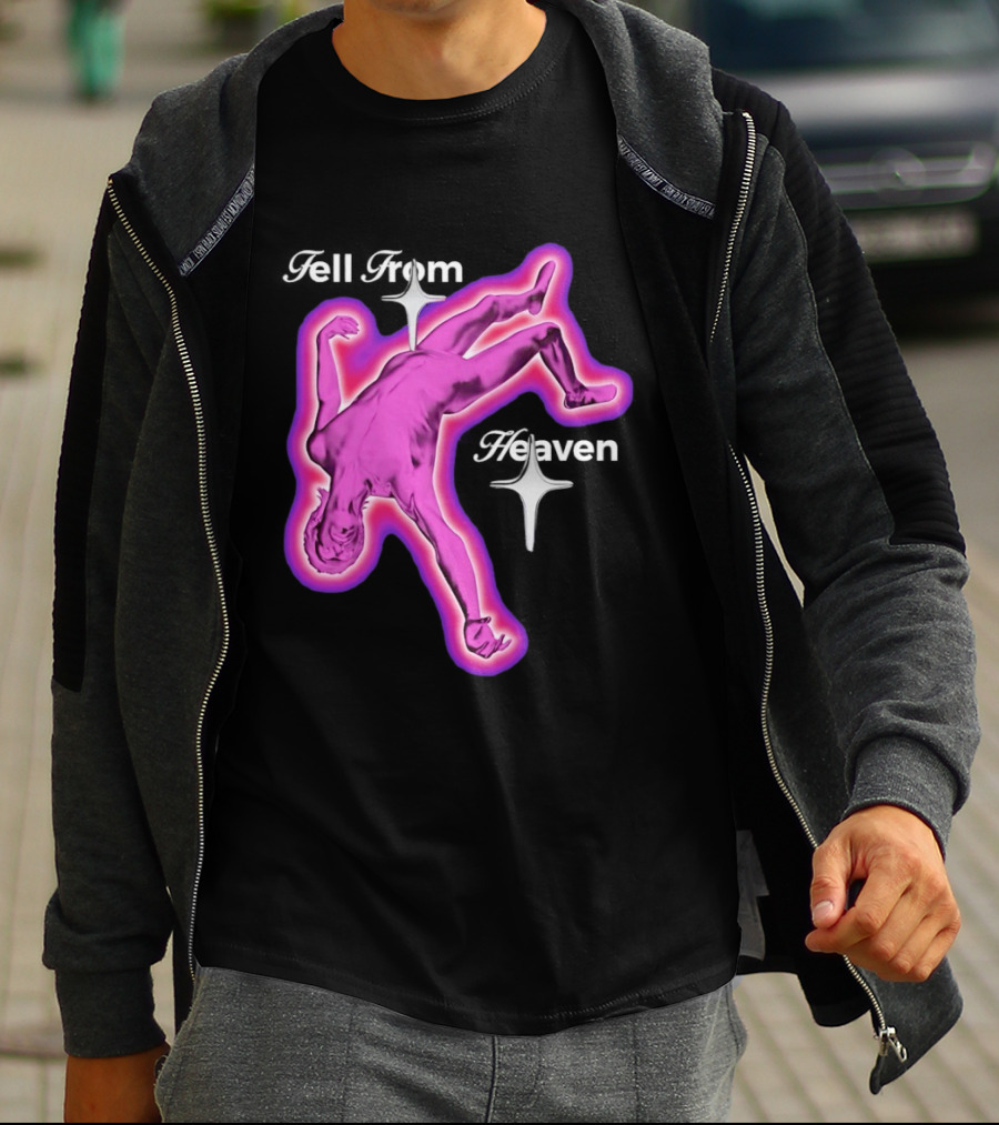 Falling From Heaven Pink Neon T-Shirt