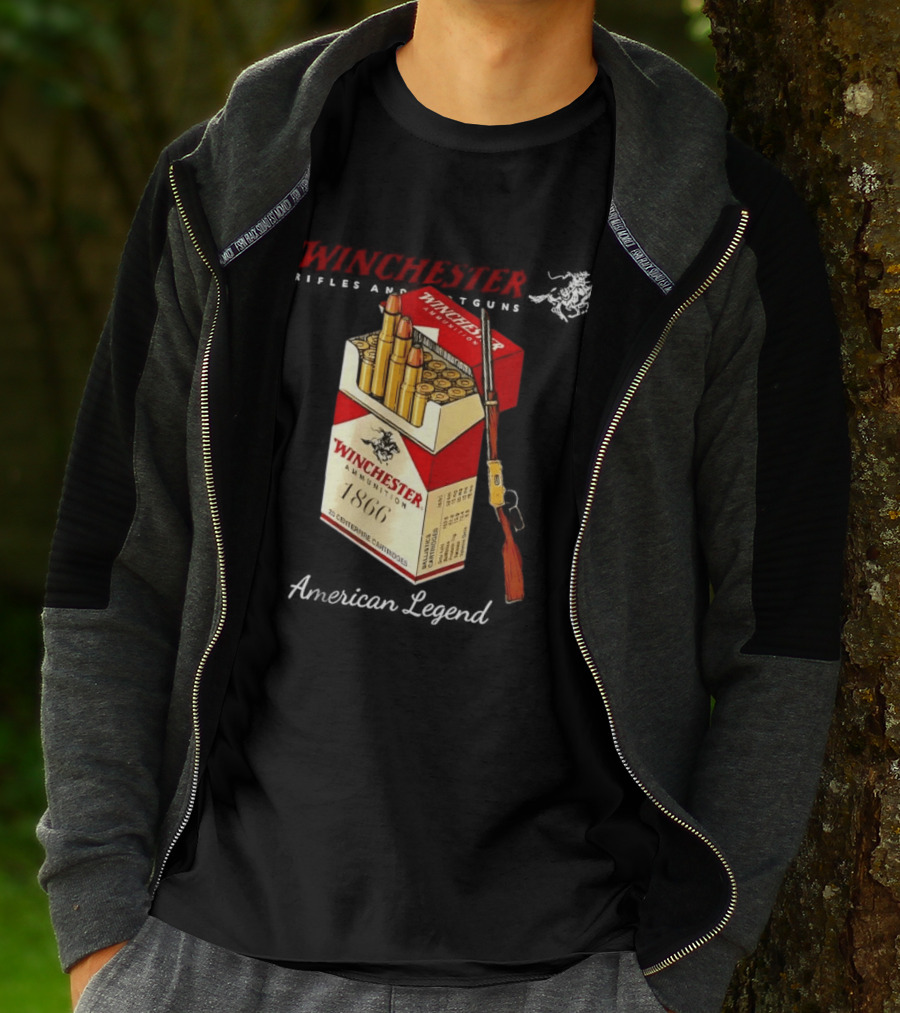 Winchester Rifles Shotguns American Legend 1866 Ammunition T-Shirt