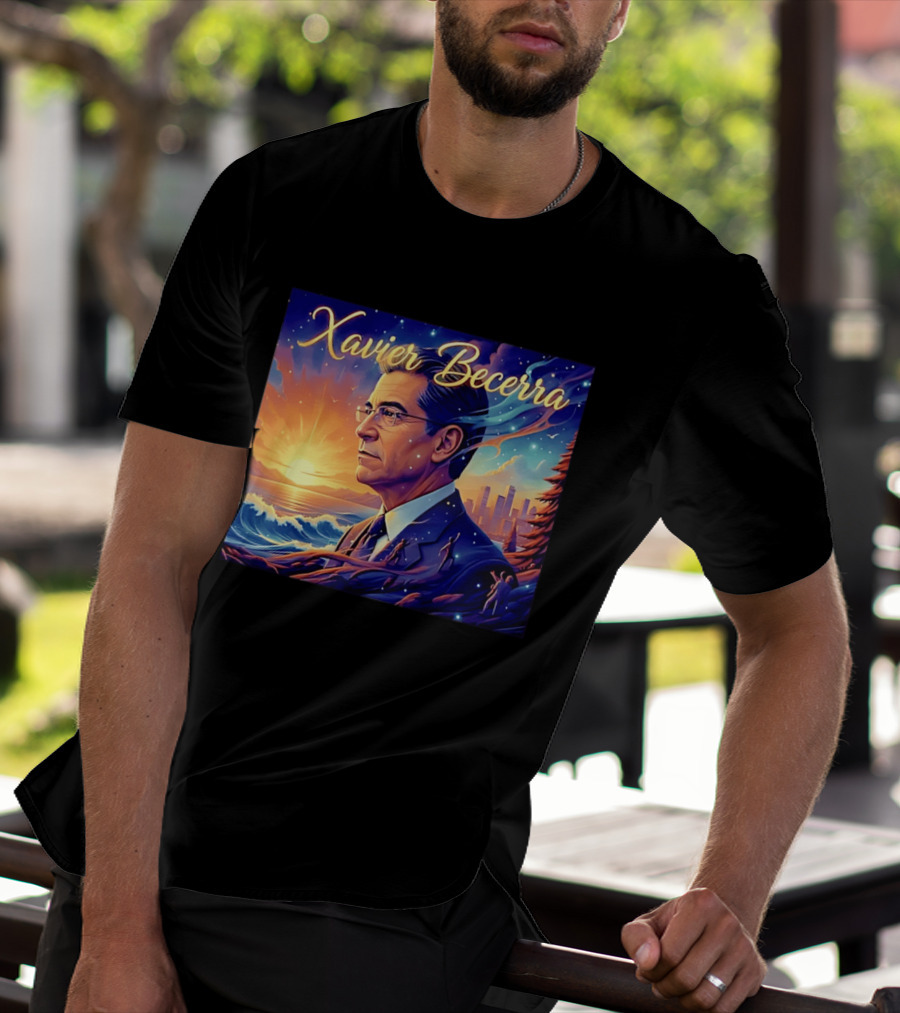 Xavier Becerra California Sunset Ocean Landscape T-Shirt