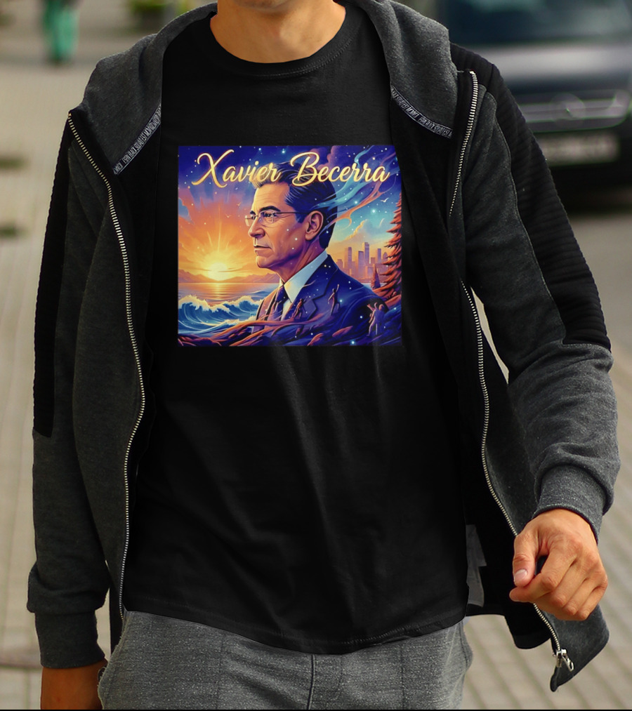 Xavier Becerra California Sunset Ocean Landscape T-Shirt