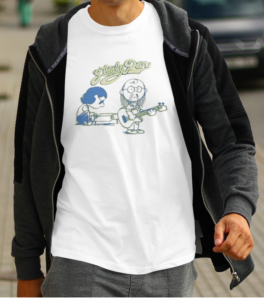 Steely Dan Cartoon Band Characters Playing Music T-Shirt