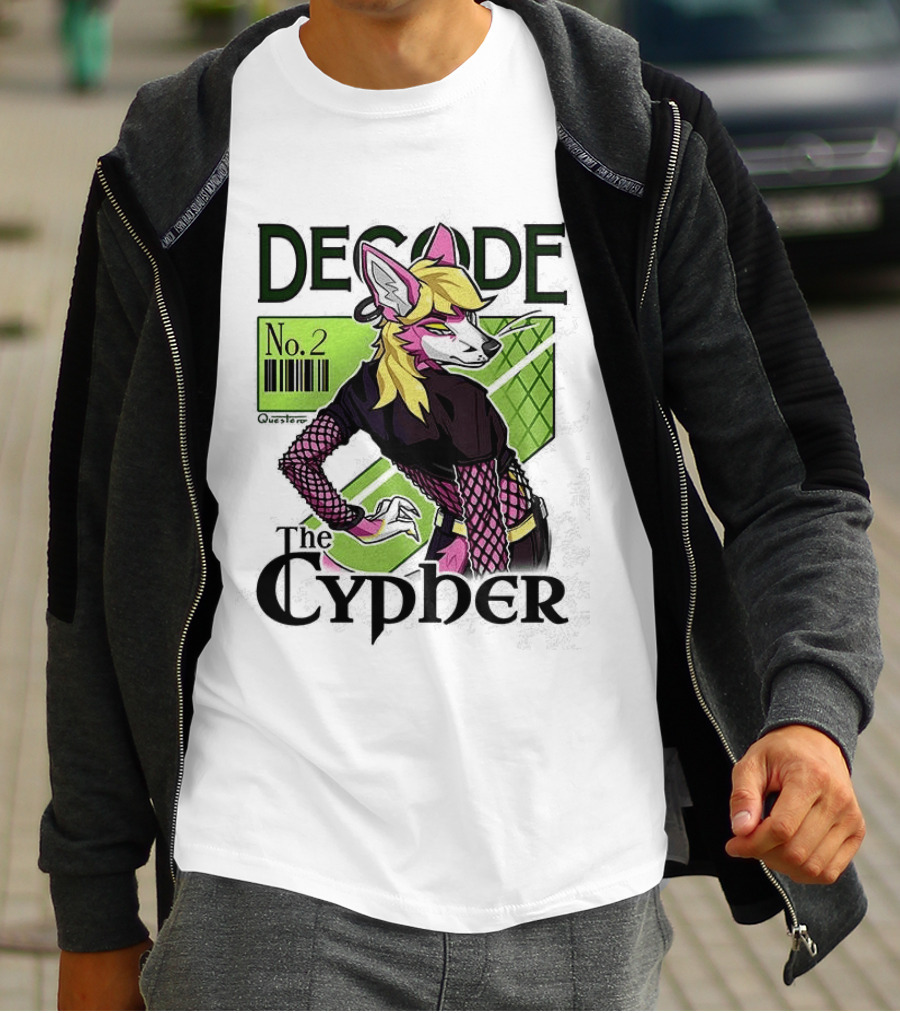 Decode The Cypher No.2 Retro Futuristic Vibe T-Shirt