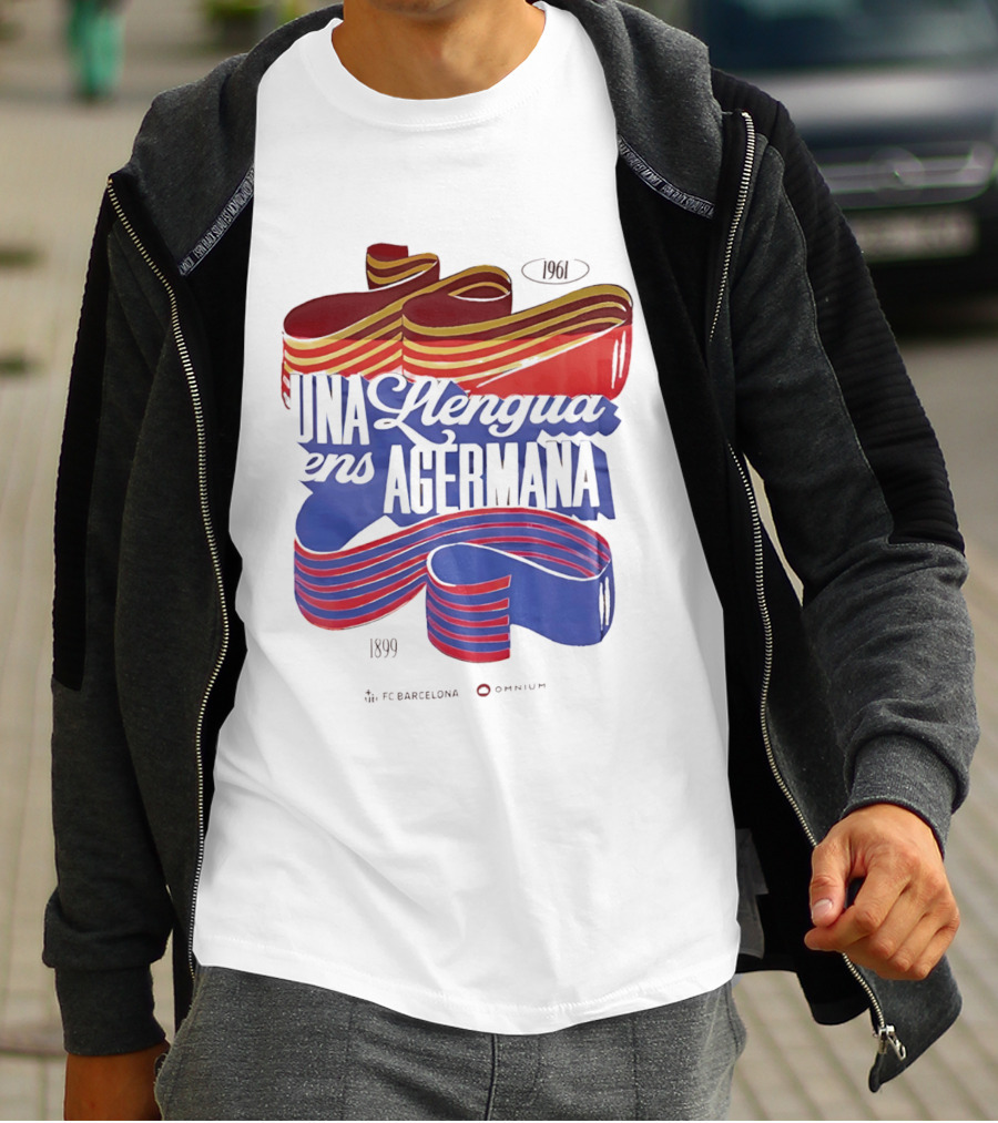 FC Barcelona Una Llengua Ens Agermana 1968 1899 T-Shirt