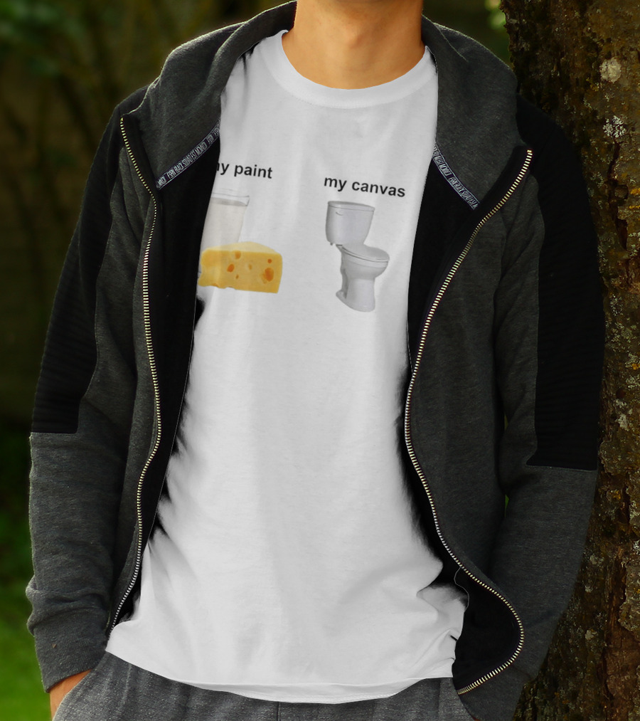 Milk Cheese Toilet My Paint My T-Shirt