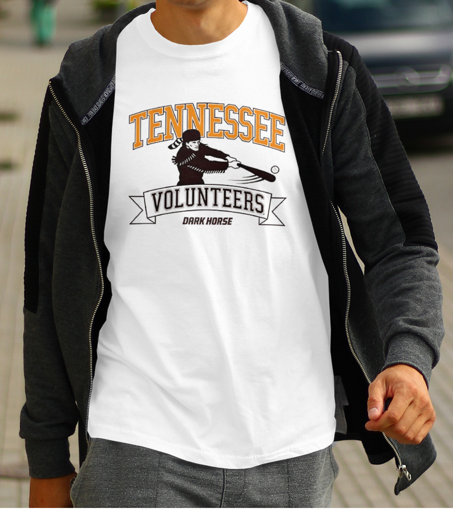 Tennessee Volunteers Dark Horse Baseball Player T-Shirt