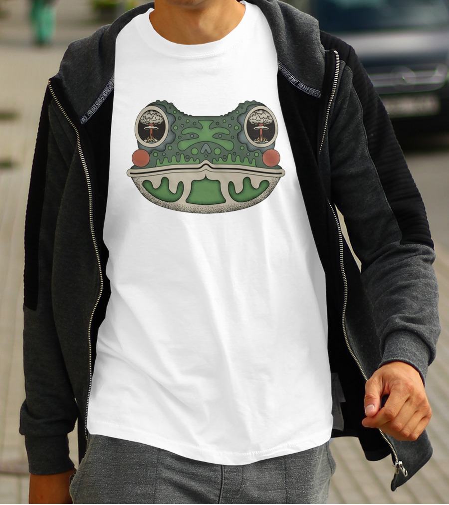 Toad Toadal Destruction Atomic Bomb Eyes Frog T-Shirt