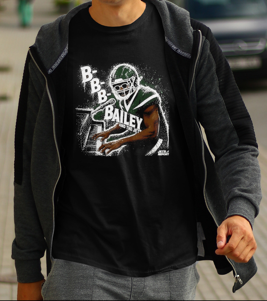 B B B Bailey And The Jets Report New York Jets Football Player T-Shirt