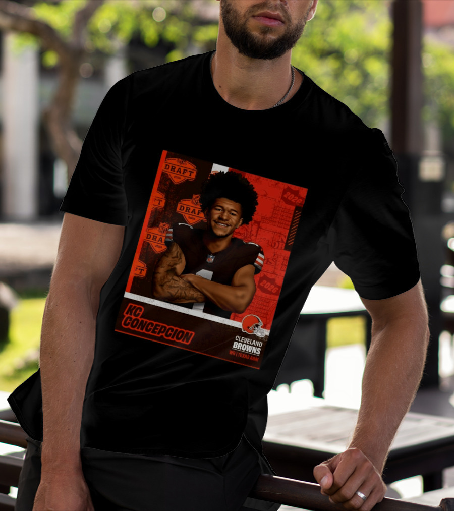 Cleveland Browns WR KC Concepcion 2026 NFL Draft Pick Texas A&M T-Shirt