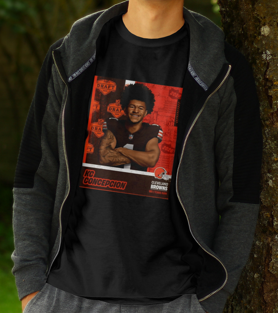 Cleveland Browns WR KC Concepcion 2026 NFL Draft Pick Texas A&M T-Shirt