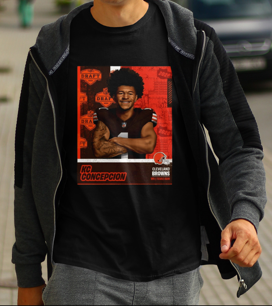 Cleveland Browns WR KC Concepcion 2026 NFL Draft Pick Texas A&M T-Shirt